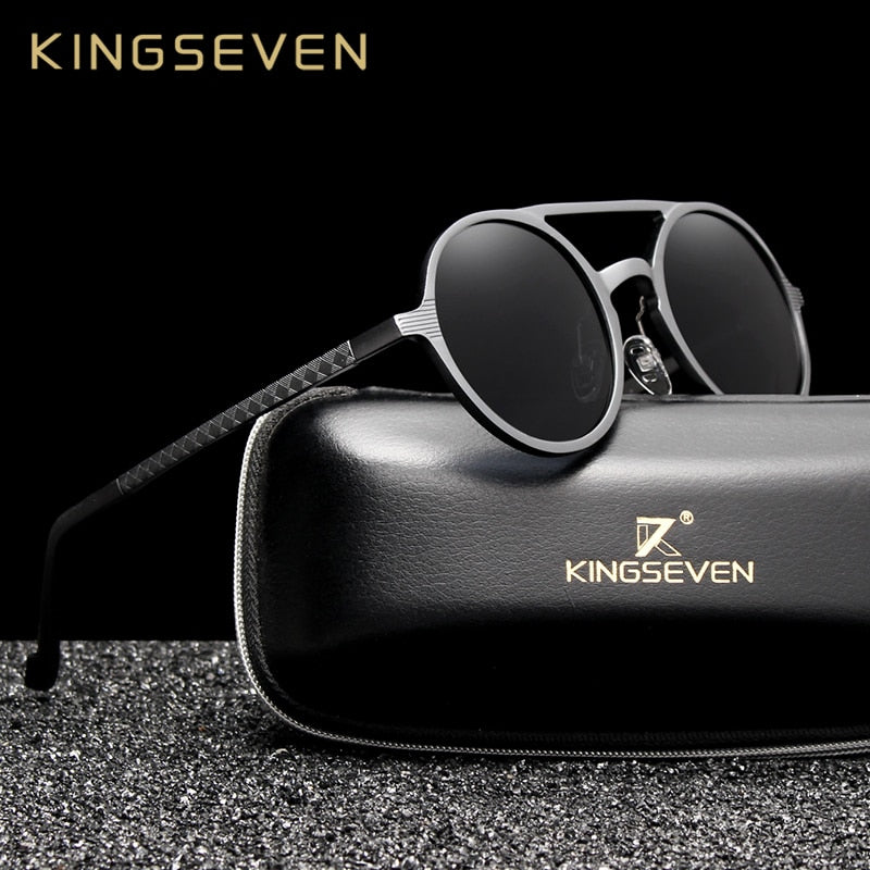 Men's Polarized Round Sunglasses