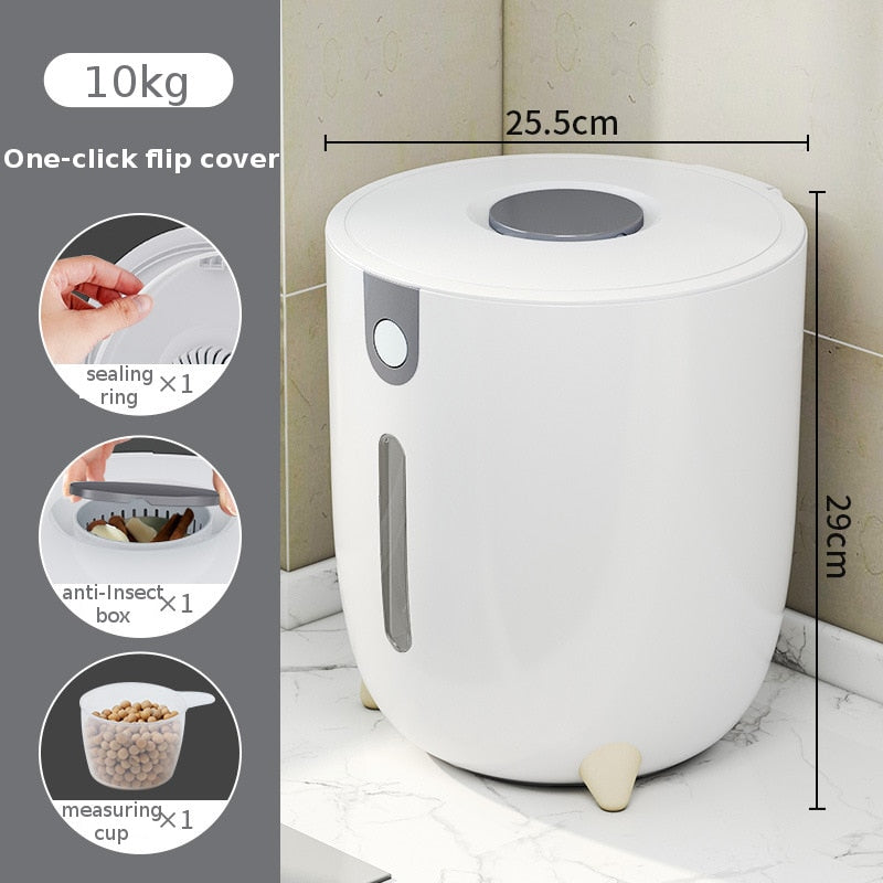 Insect-Proof Moisture-Proof Sealed Cylinder Grain Storage Box