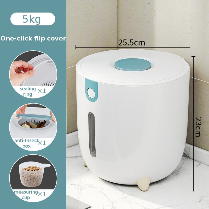 Insect-Proof Moisture-Proof Sealed Cylinder Grain Storage Box