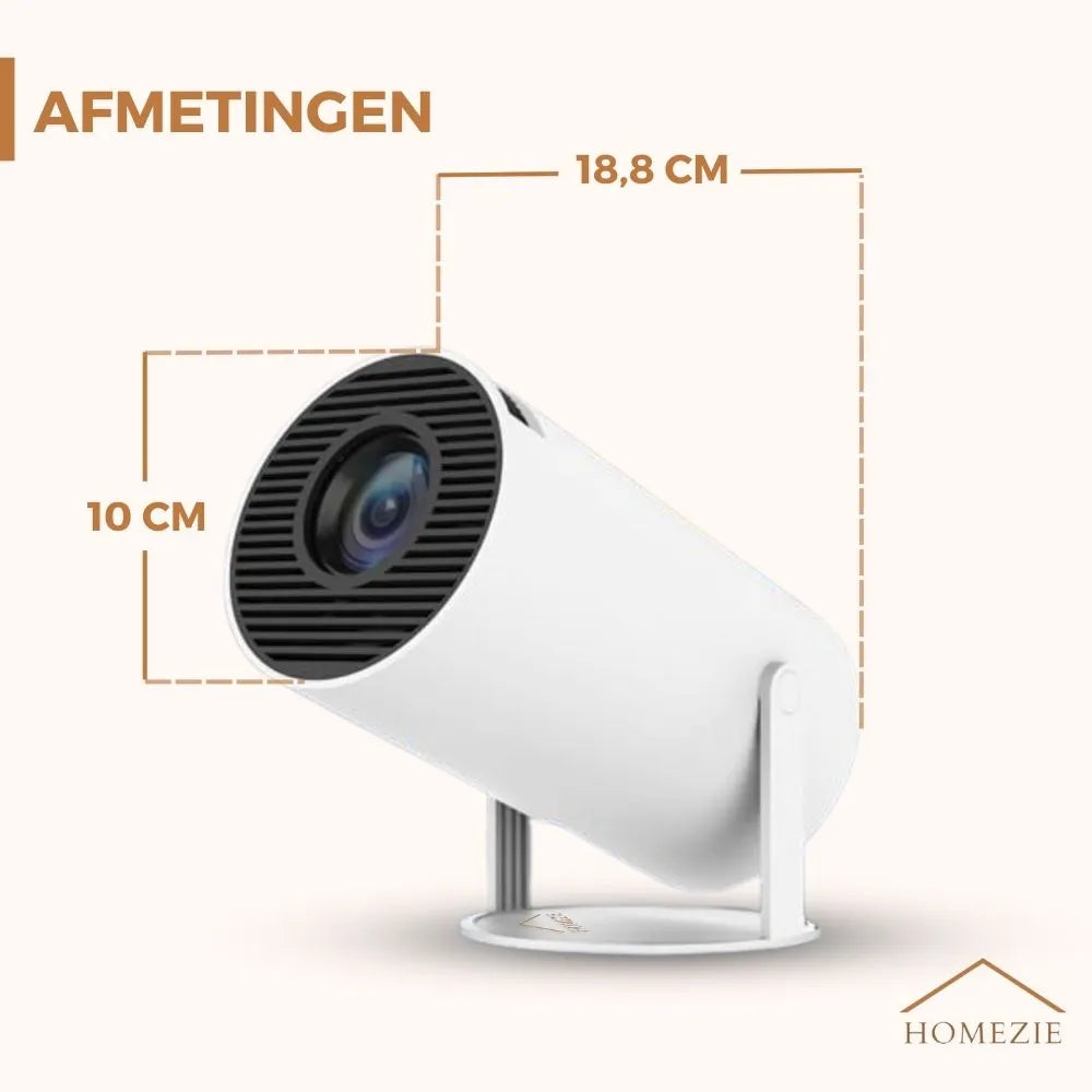 | WiFi, HDMI, Bluetooth | 4K support | Android 11 ingebouwd | Projector | HY300