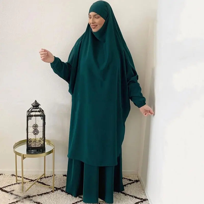 Jilbab for Women 2 Piece Set Muslim