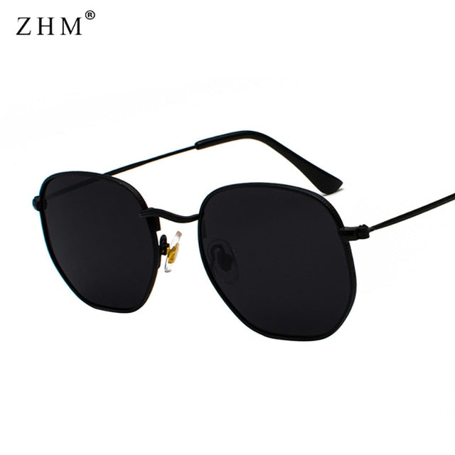 Men's Square Metal Frame Sunglasses