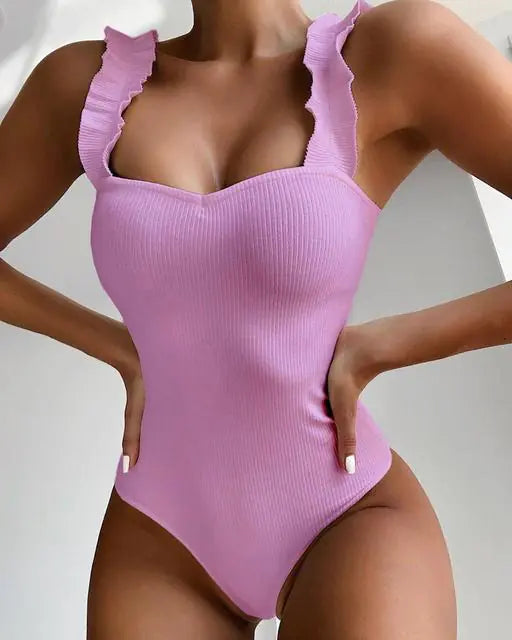 Ruffle Monokini: Summer Splash