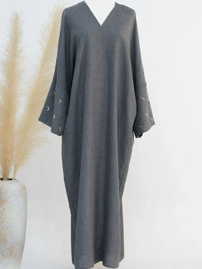 Modern Style Abaya Maxi Dress