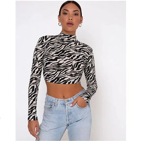 Dragon Printed Women Crop Top