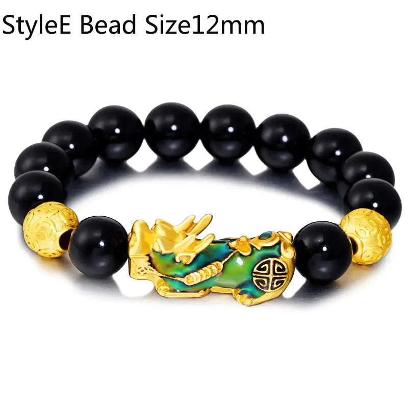 Feng Shui Wealth Bracelet: Black Beads