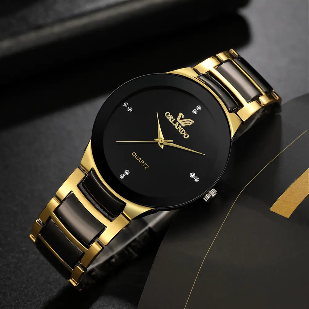 High Quality Men Stainless Steel Quartz Watch