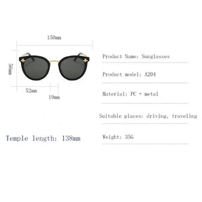 2021 New Fashion Bee Sunglasses: Retro Round UV Vintage Glasses