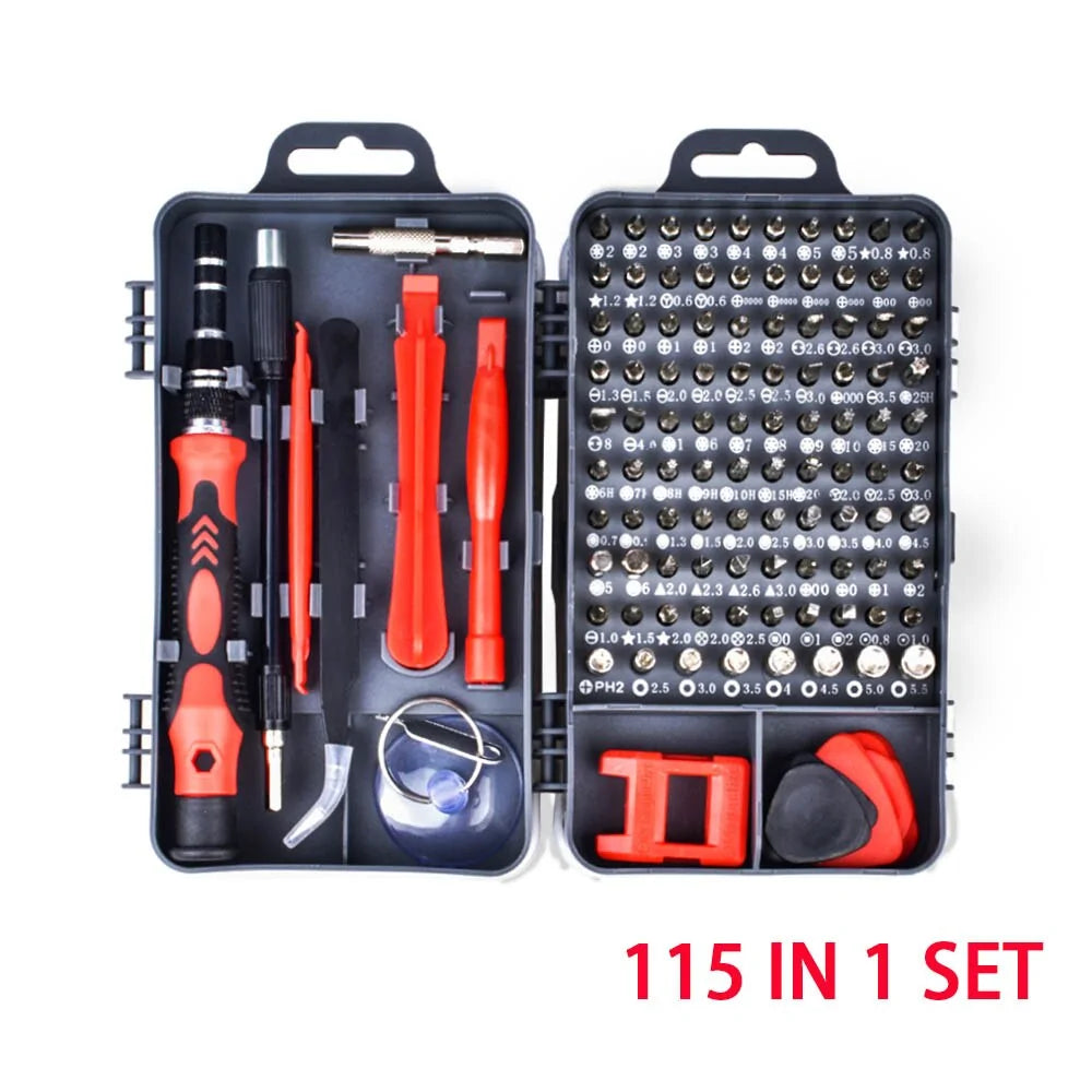 Precise: 115-in-1 Precision Screwdriver Set for Mobile Phone and Watch Repair