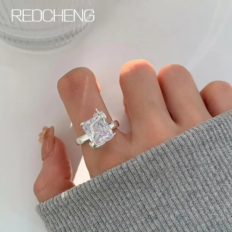 Square Zircon Ring