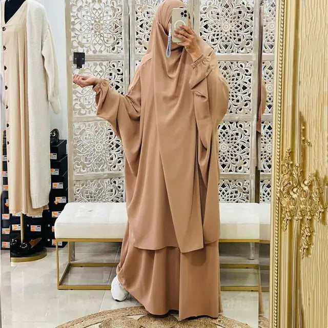 Jilbab for Women 2 Piece Set Muslim