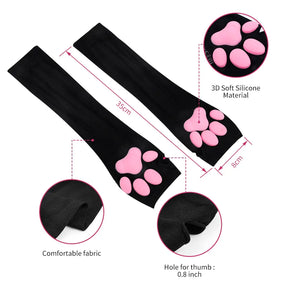 Sexy Cat Paw Design Spandex Arm Sleeves