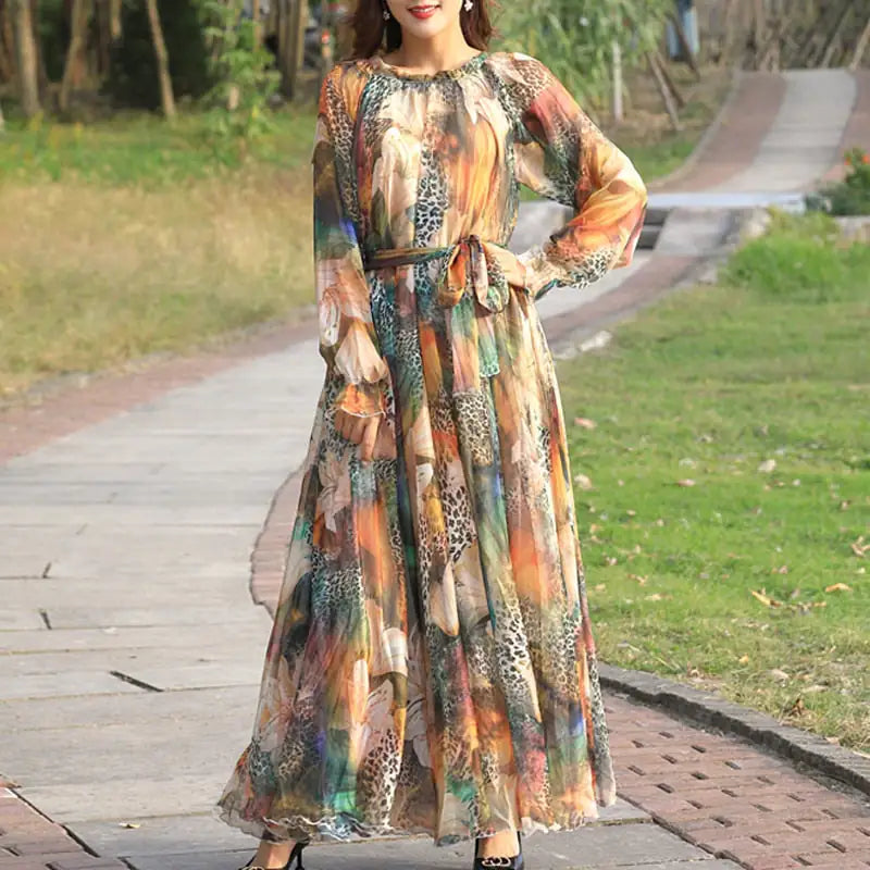 Maxi Dress Floral Printed