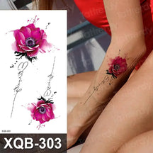 Rose Sticker Flower Belly Body Tattooo