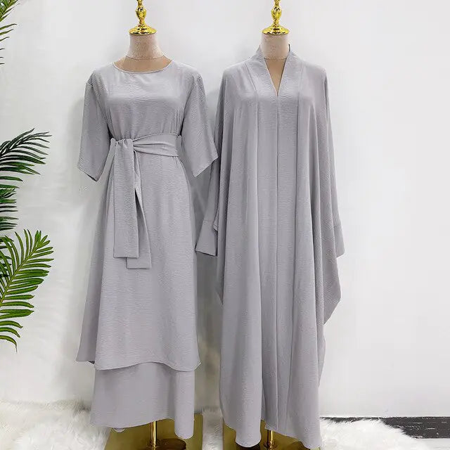 Women's Abaya Long Dress Set