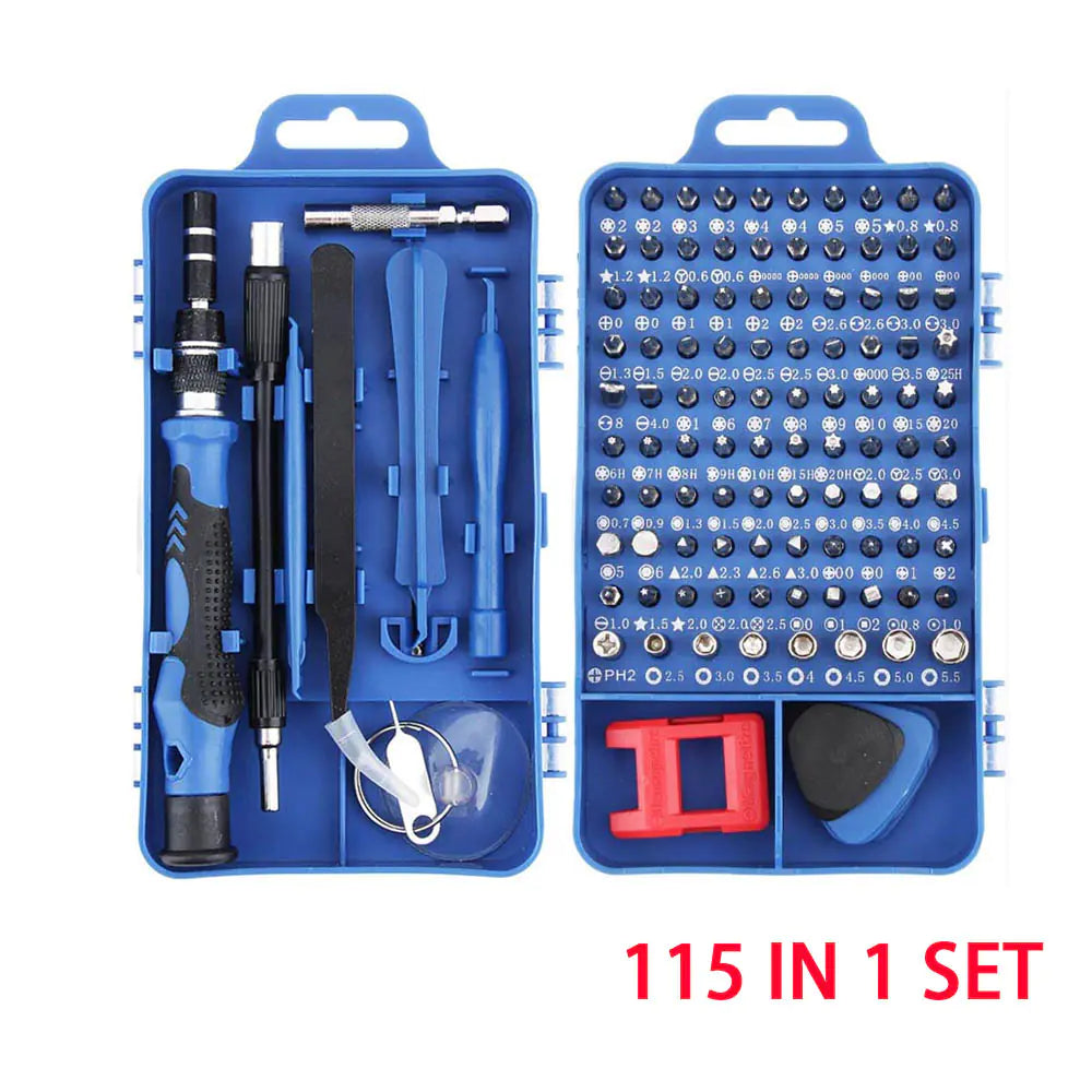 Precise: 115-in-1 Precision Screwdriver Set for Mobile Phone and Watch Repair