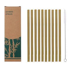 Natural organic bamboo straw