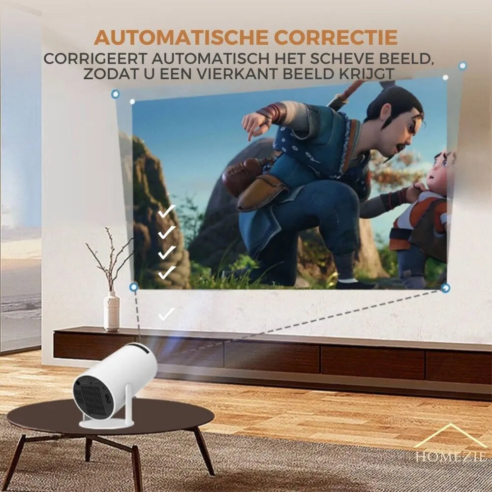 | WiFi, HDMI, Bluetooth | 4K support | Android 11 ingebouwd | Projector | HY300