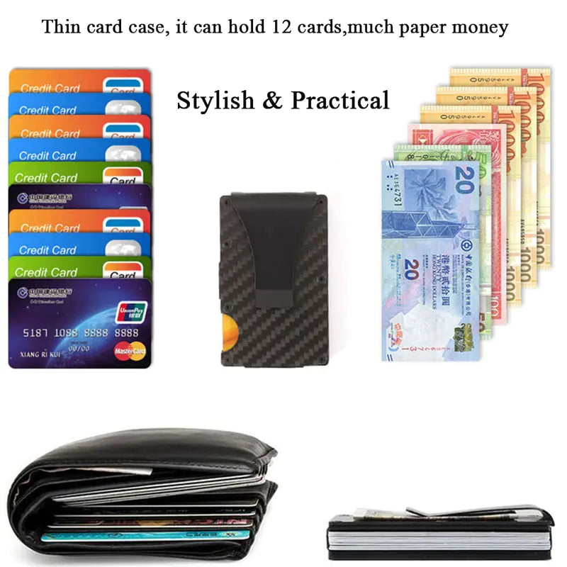 Carbon Fiber Credit Card Holder Wallet