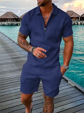 2024 Summer Men's Two-Piece Casual Sportswear Set