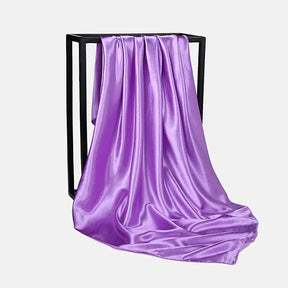 Solid Color Silk Neckerchief Scarf