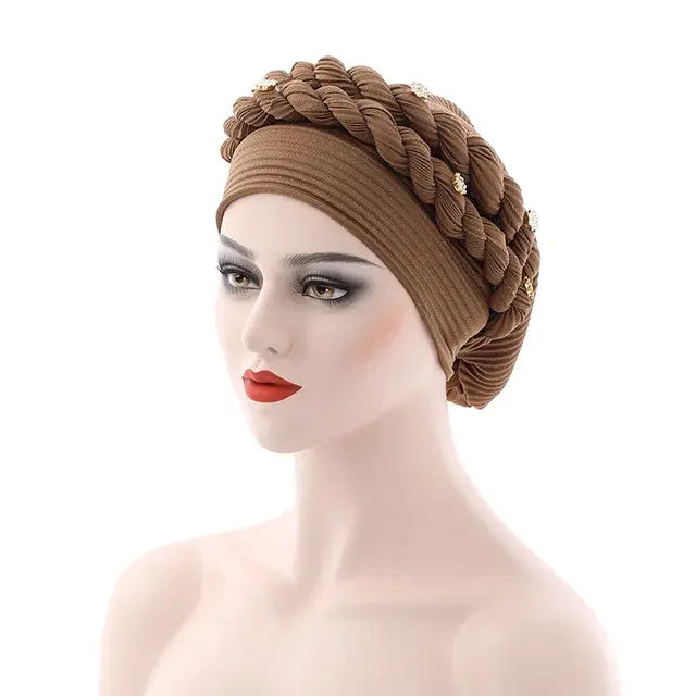 Double Braid Diamonds Turban