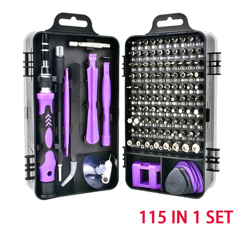 Precise: 115-in-1 Precision Screwdriver Set for Mobile Phone and Watch Repair