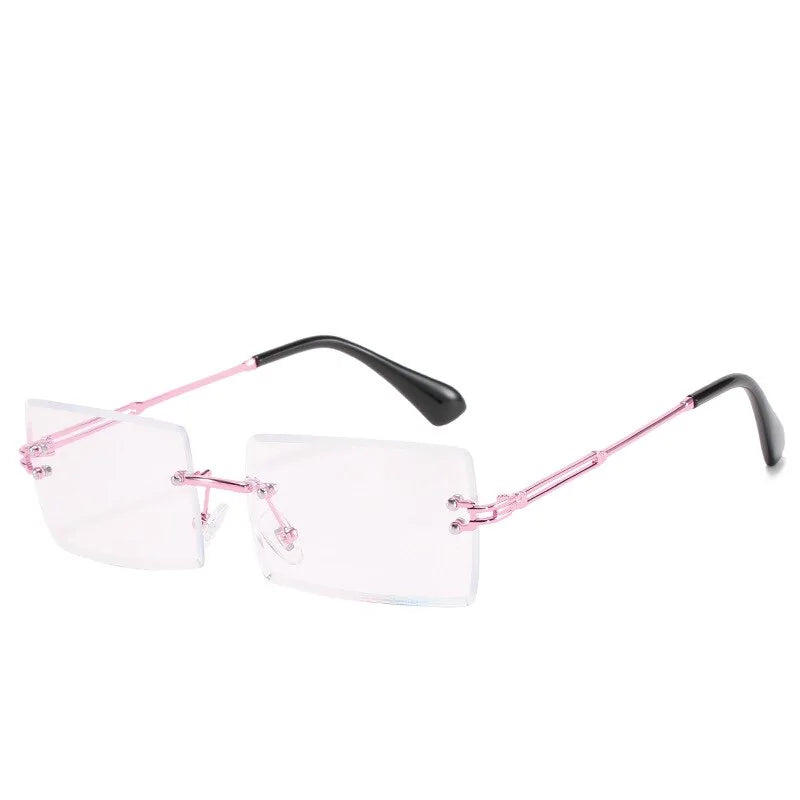 Unisex Anti Blue Rays Computer Glasses: Rimless Blue Light Coating Eyewear