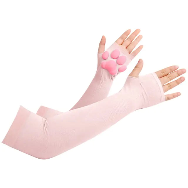 Sexy Cat Paw Design Spandex Arm Sleeves