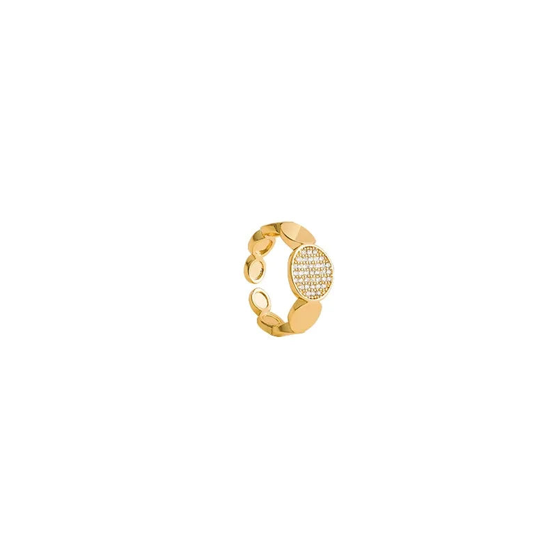 Zircon Circle Open Ring For Woman