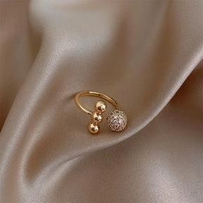 Zircon Circle Open Ring For Woman