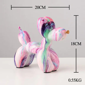 Nordic Resin Balloon Dog Statue