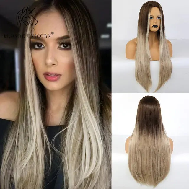 Synthetic Long Brown Wig