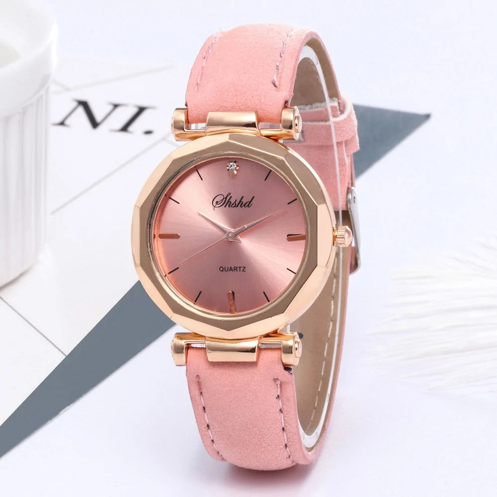 Fashion Women Leather Casual Watch