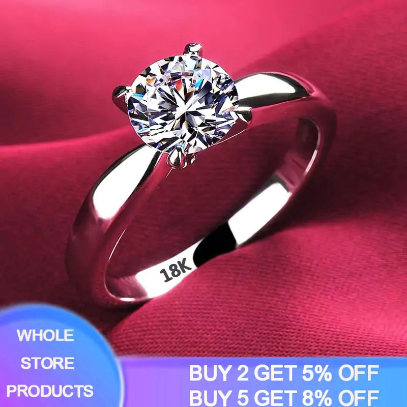 18K White Gold Ring