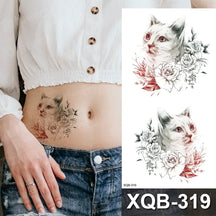 Rose Sticker Flower Belly Body Tattooo