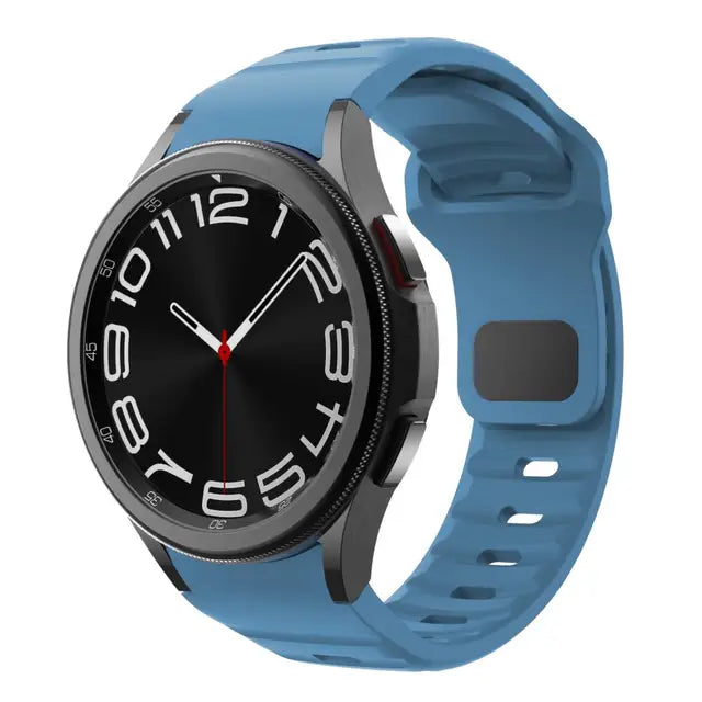 Silicone Band for Samsung Galaxy Watch 6, 4 Classic, 5 Pro, and various other models