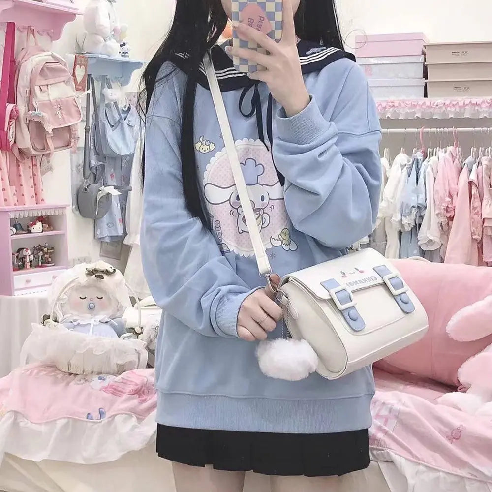 Cute Cartoon/ Anime Square Shoulder Bag