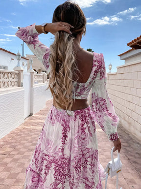 Neck Backless Long Dress