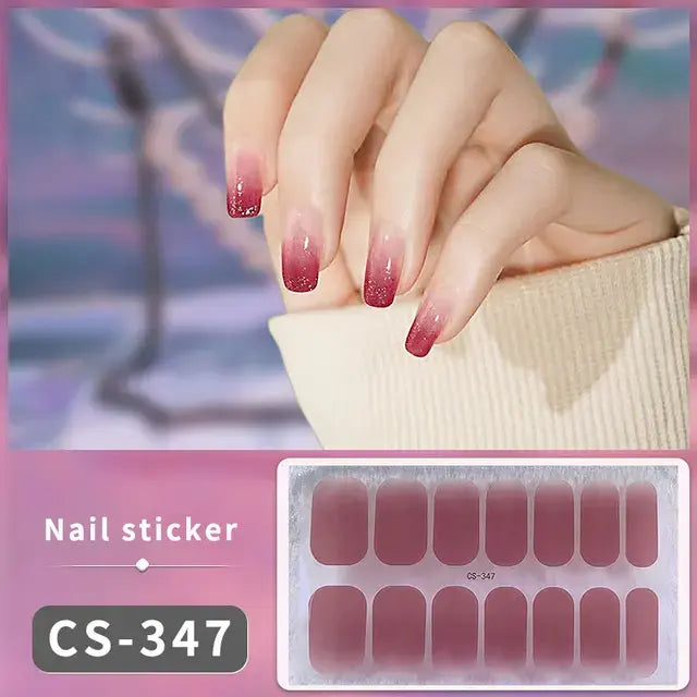 DIY Gel Nail Stickers