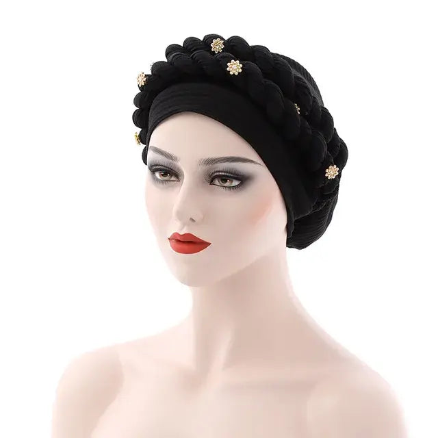 Double Braid Diamonds Turban