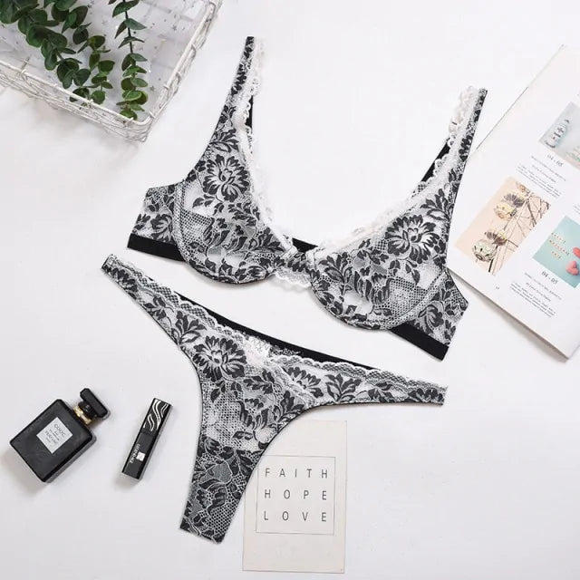 2-Piece Lace Bra Set