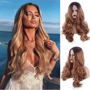 Wavy Middle Part Wigs