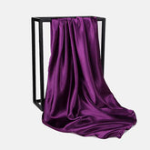 Solid Color Silk Neckerchief Scarf