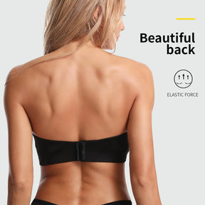 Invisible Push-Up Strapless Bra