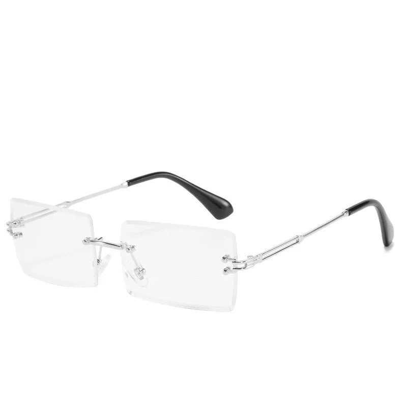 Unisex Anti Blue Rays Computer Glasses: Rimless Blue Light Coating Eyewear