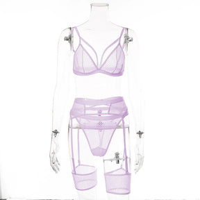 Sexy Five-Piece Set with Garter Holder