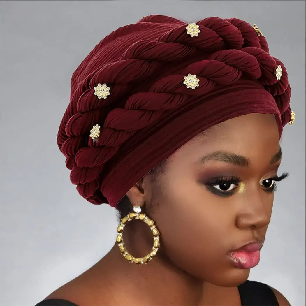 Double Braid Diamonds Turban