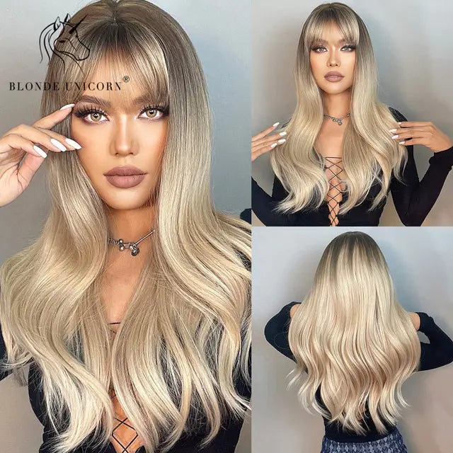 Synthetic Long Brown Wig