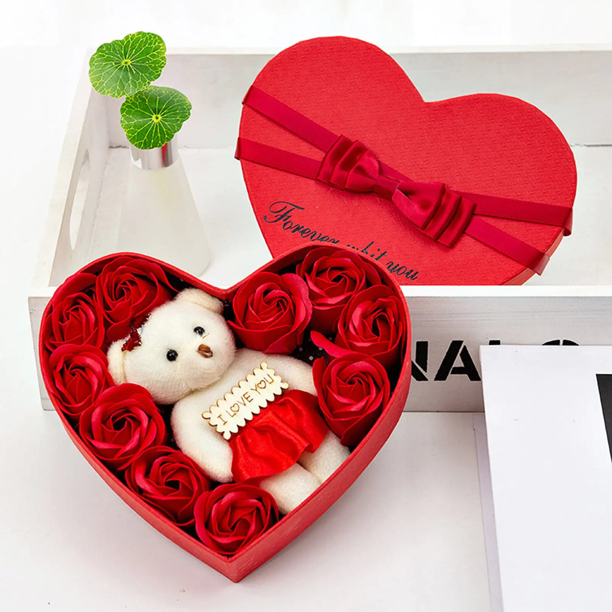 Flower Gift Box Valentines Day